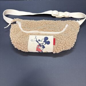 Disney  Zara Tan Textured Mickey Mouse Fanny Pack